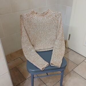 Cream Cable Knit Sweater